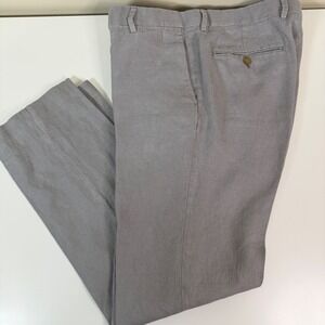 J.Crew Ludlow Classic Baird McNutt Irish Linen Pants Grey Mens 32x32 Dress Work